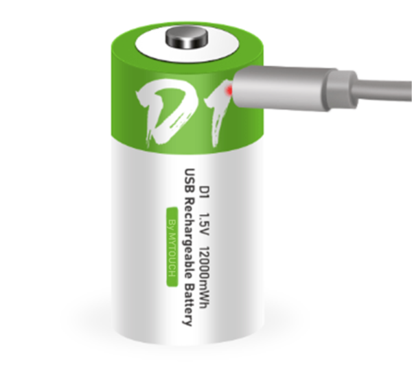 USB Rechargeable D Battery Supplier 1