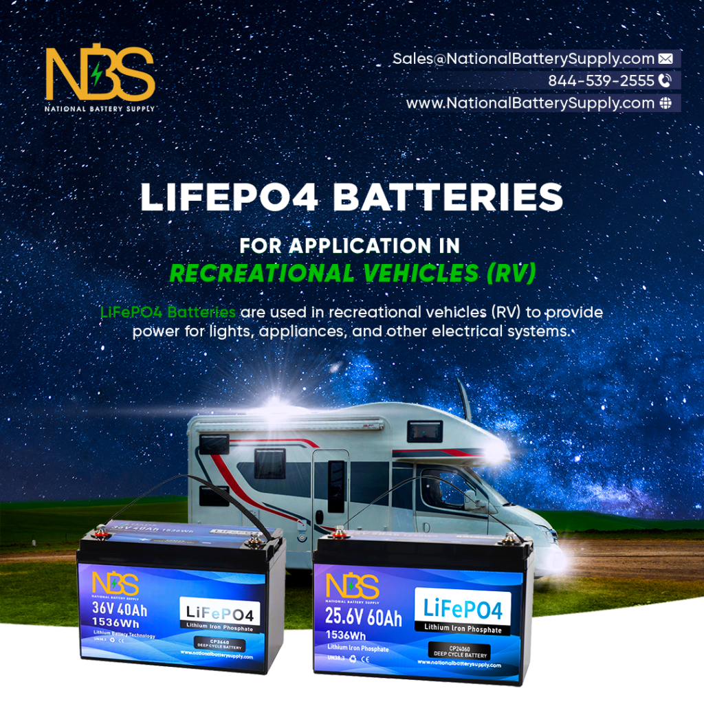 LiFePO4 RV battery supply 1