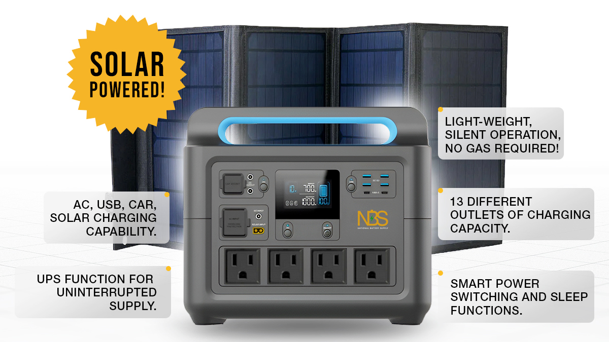 National Battery Supply Portable Power Ally  – Reliable Power Wherever You Go