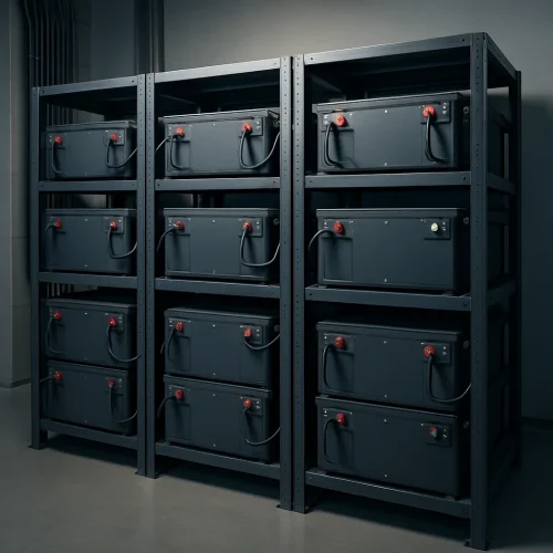 big amount of batteries