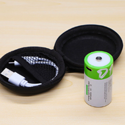 USB Rechargeable D Battery With Case